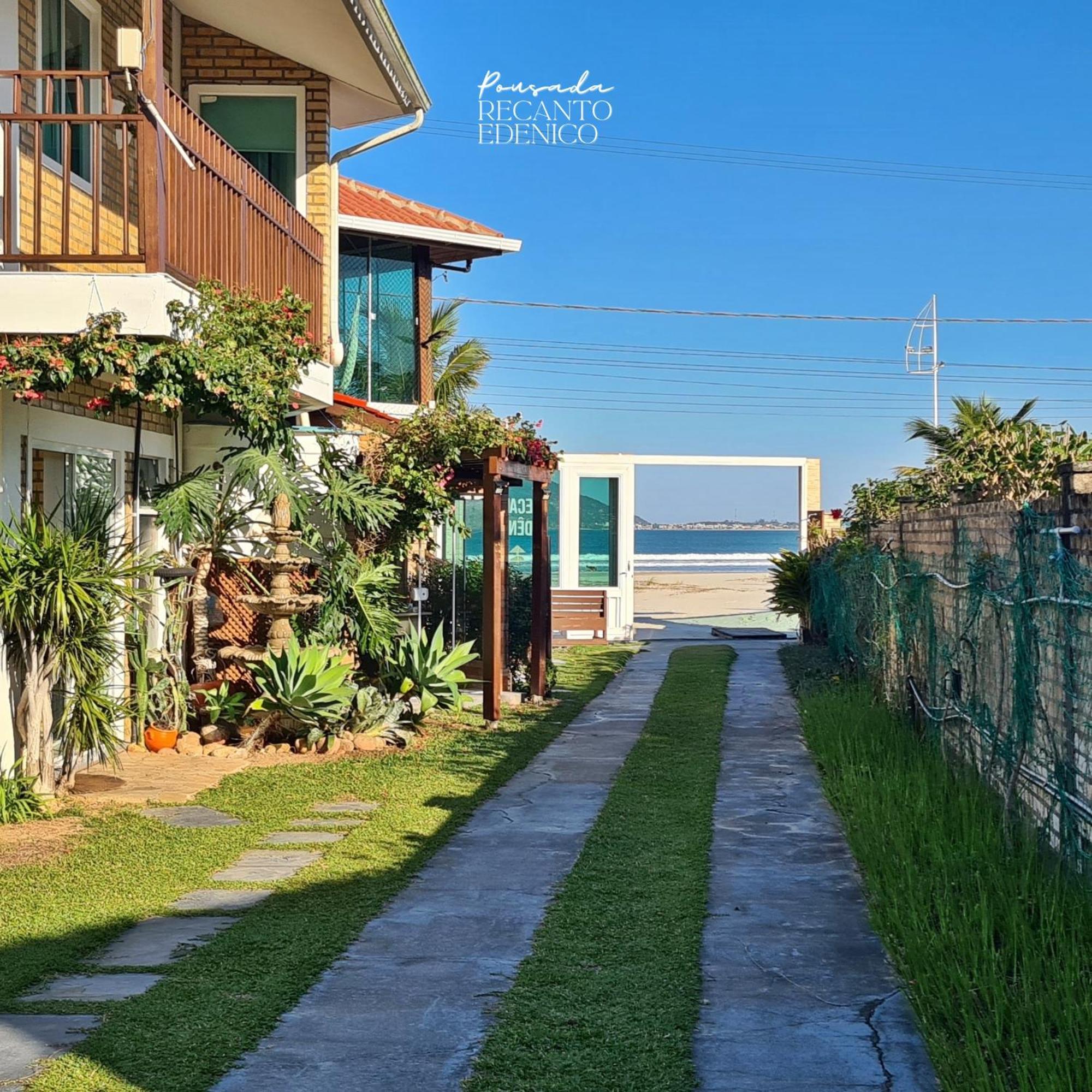 Pousada Recanto Edenico - A Beira Mar Da Praia Ponta Do Papagaio, Palhoca Sc 外观 照片