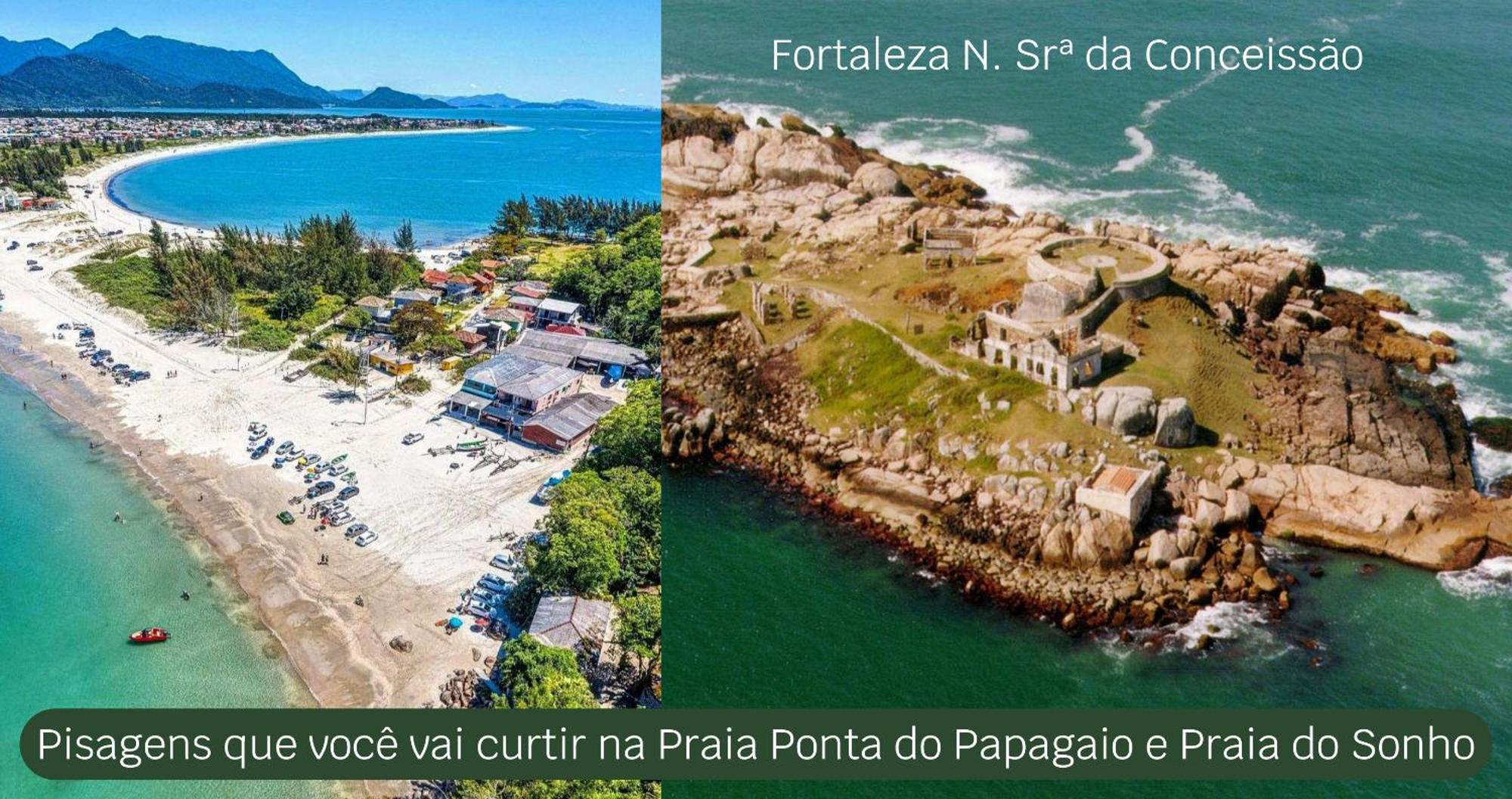 Pousada Recanto Edenico - A Beira Mar Da Praia Ponta Do Papagaio, Palhoca Sc 外观 照片
