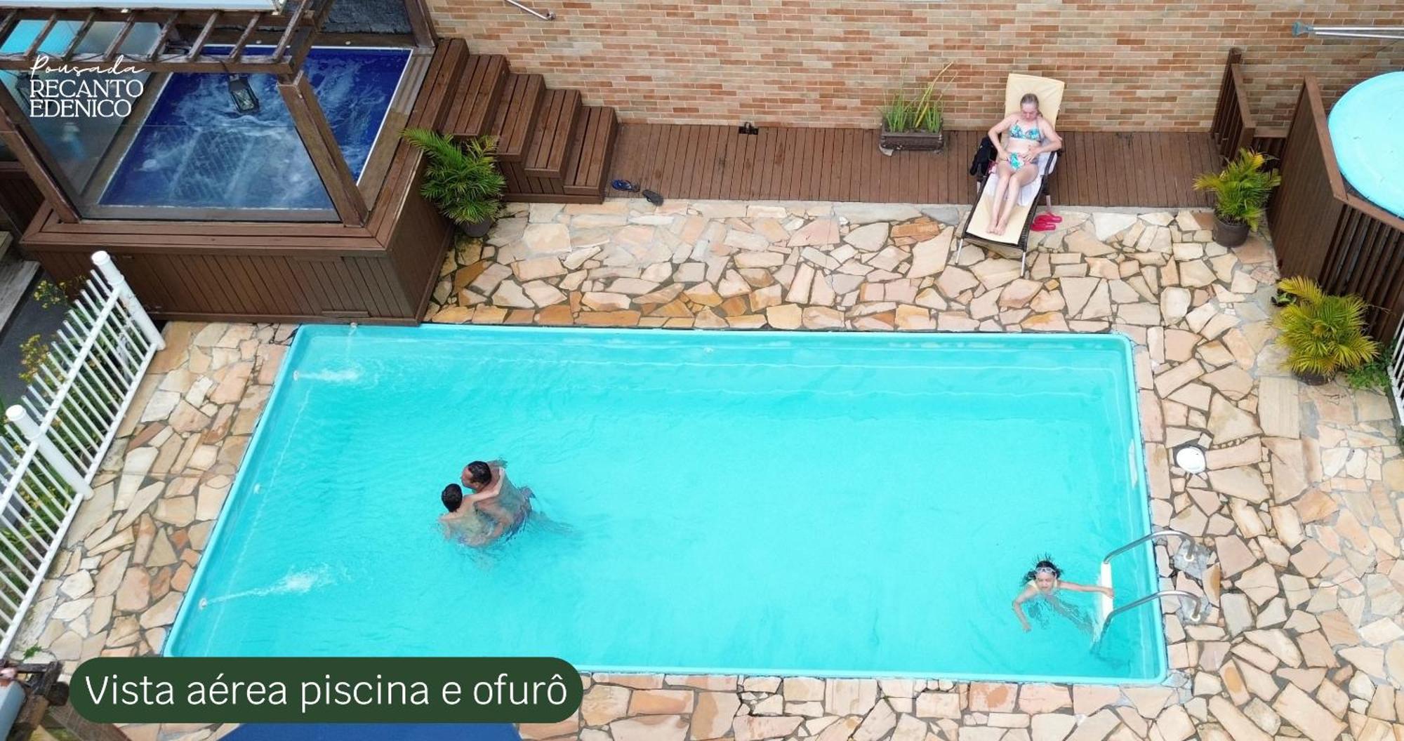 Pousada Recanto Edenico - A Beira Mar Da Praia Ponta Do Papagaio, Palhoca Sc 外观 照片